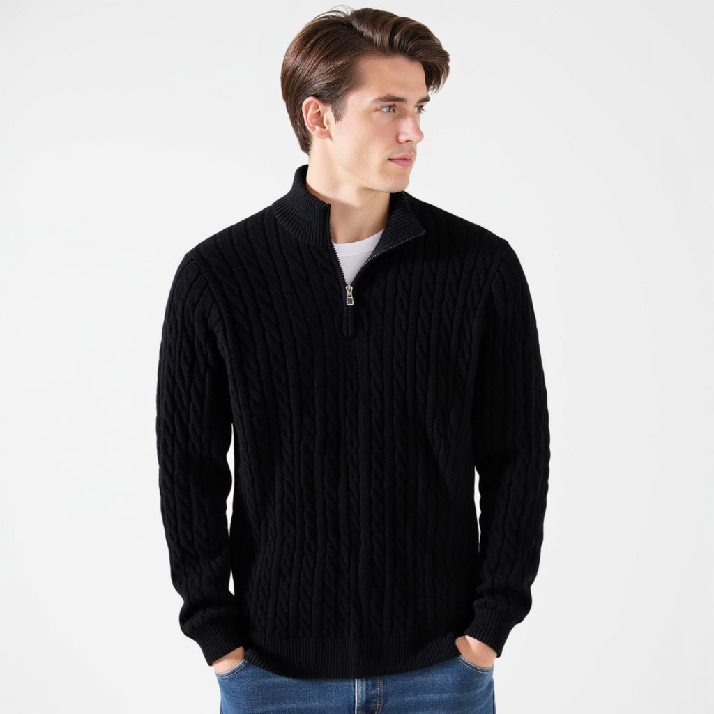 Lorenzo™ – Maglione di Lusso con Zip