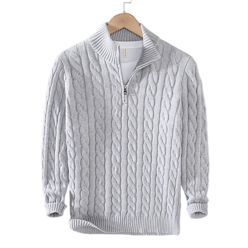 Lorenzo™ – Maglione di Lusso con Zip