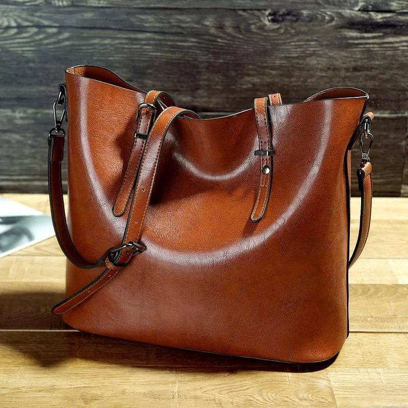 Camilla™ | Borsa a Tracolla Vintage in Similicuoio