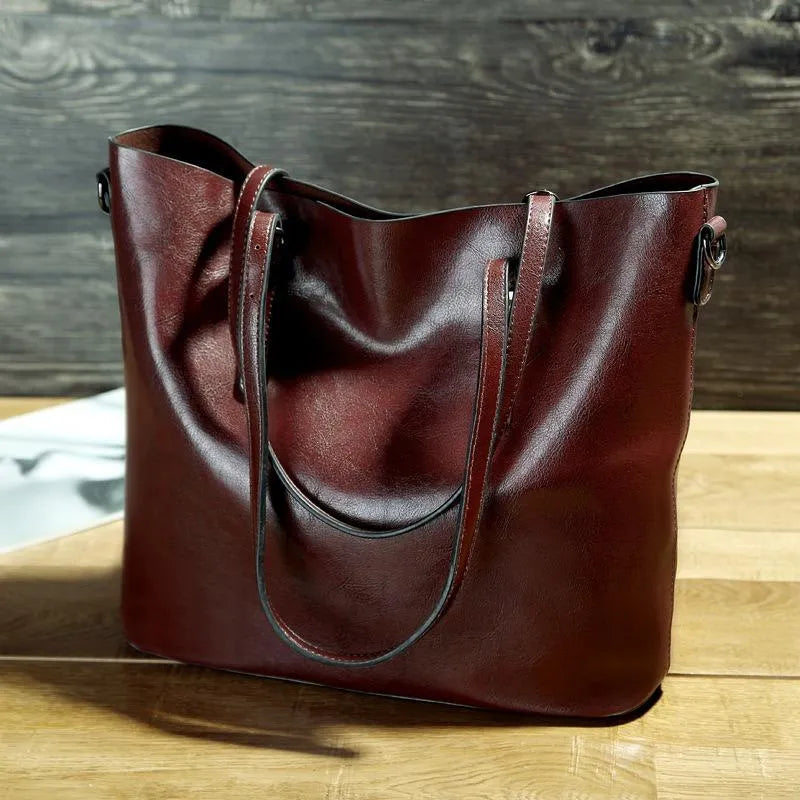 Camilla™ | Borsa a Tracolla Vintage in Similicuoio