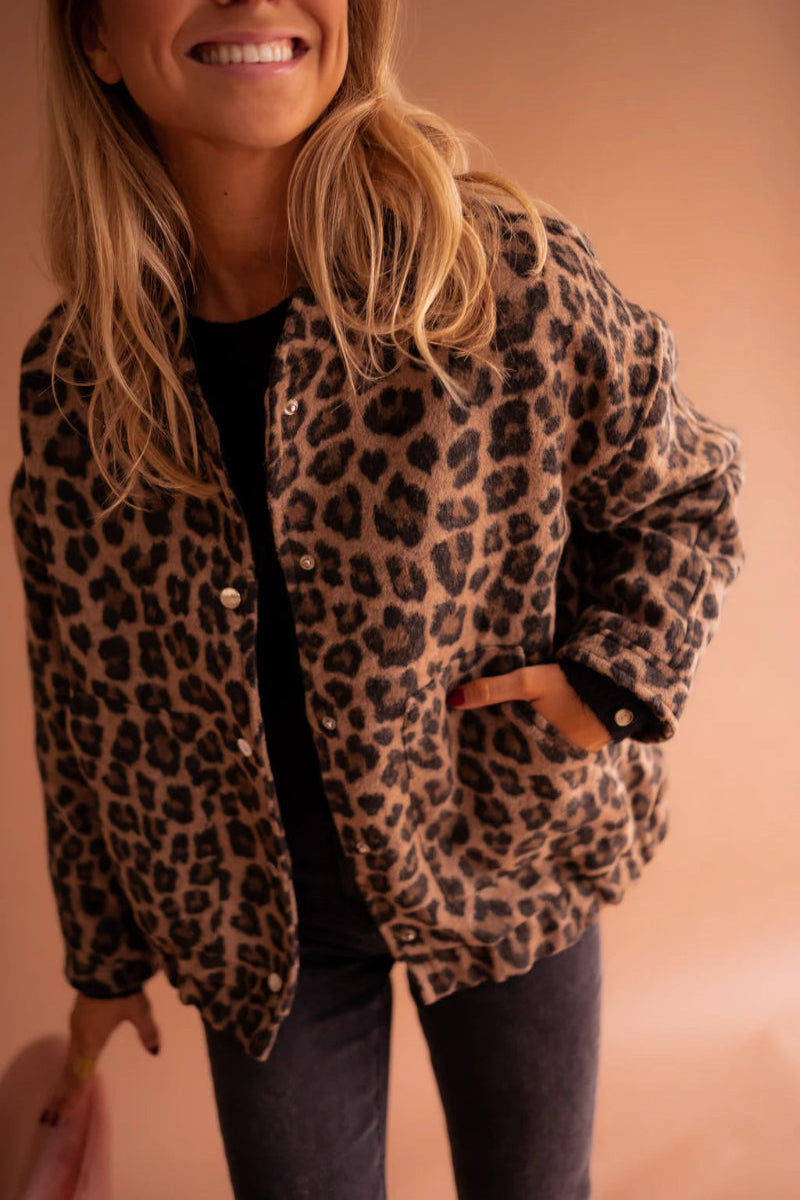 Fiorenza™ | Bomber Leopardata